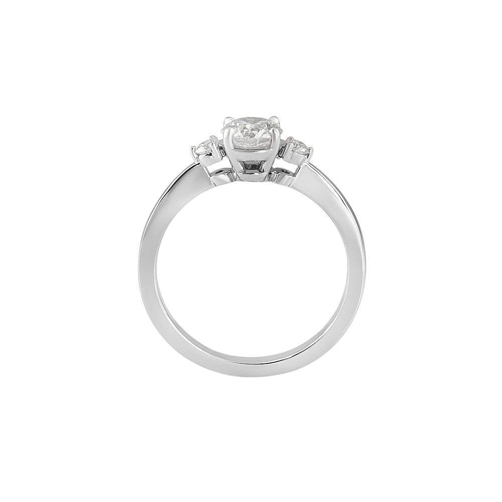 Cassandra Three Stone Diamond Engagement Ring