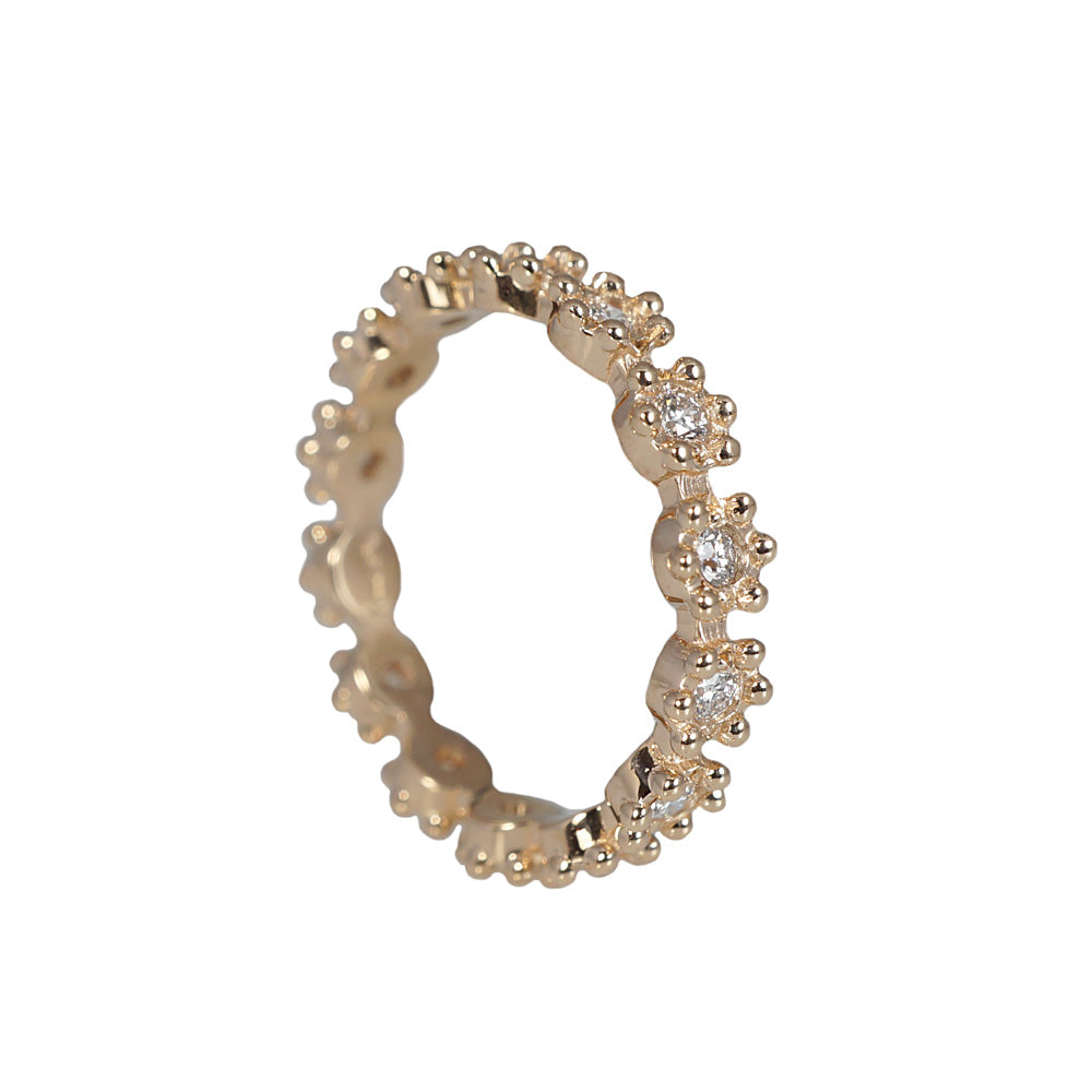 Cynthia Britt Diamond Flower Eternity Band™ for Christa