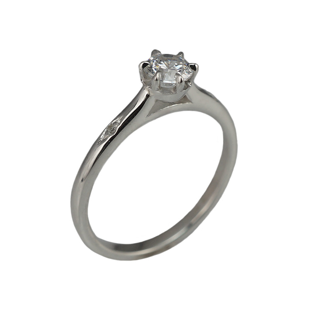 Cynthia Britt Solitaire Diamond Engagement Ring