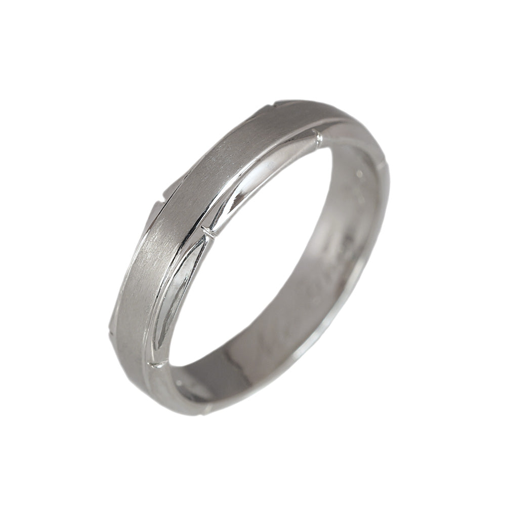 Scalloped Platinum Men's Wedding Band for David