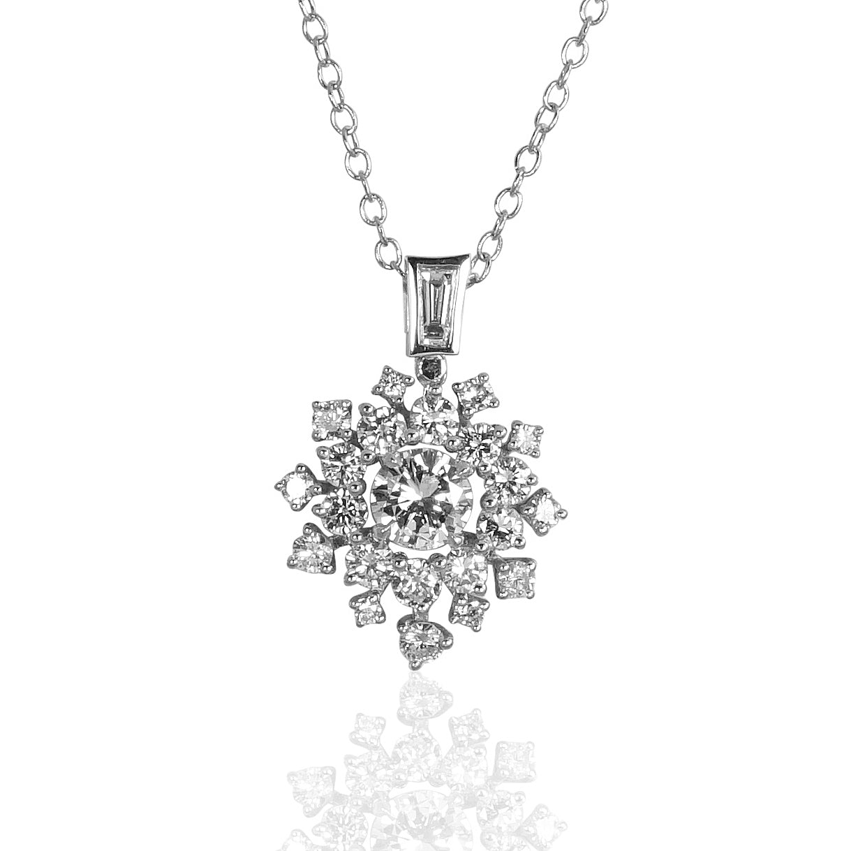 Diamond Snowflake Necklace for Denise