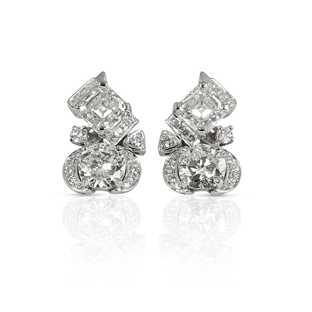 Gretta Diamond Cluster Earrings