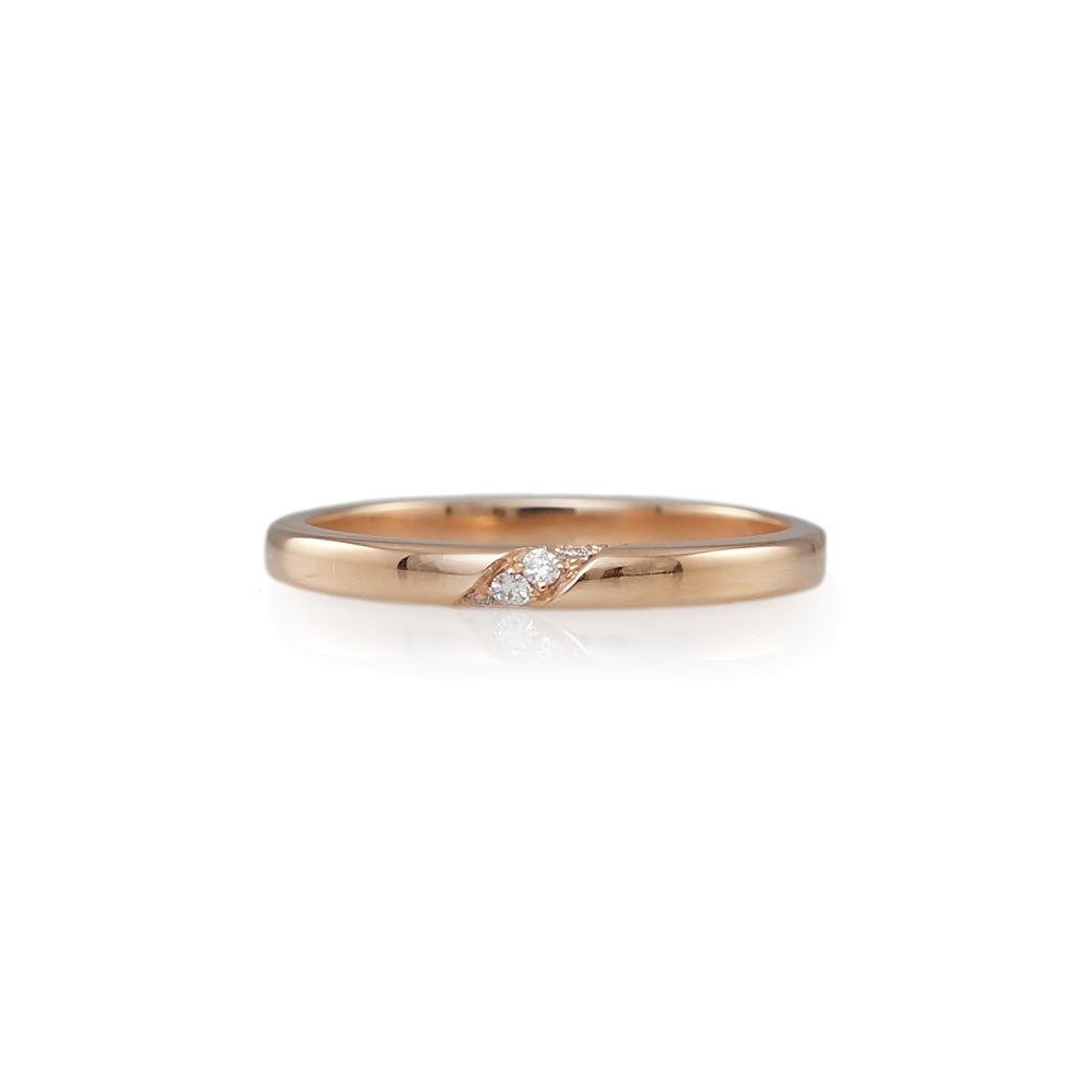 Hannah Rose Gold Wedding Band