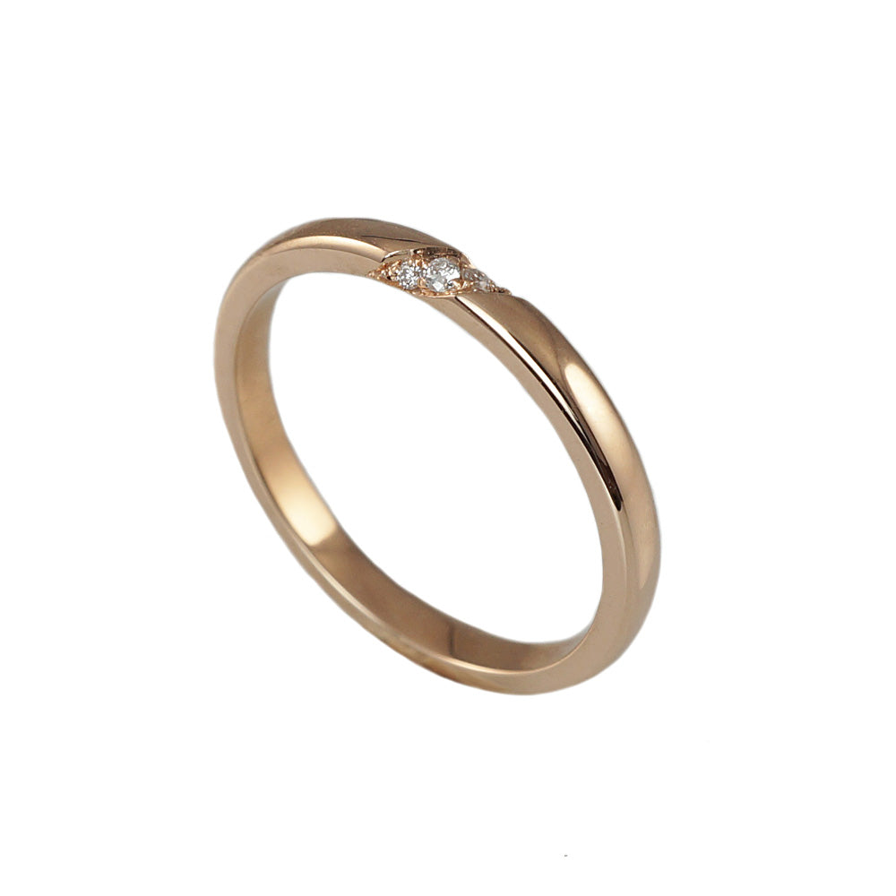 Hannah Rose Gold Wedding Band