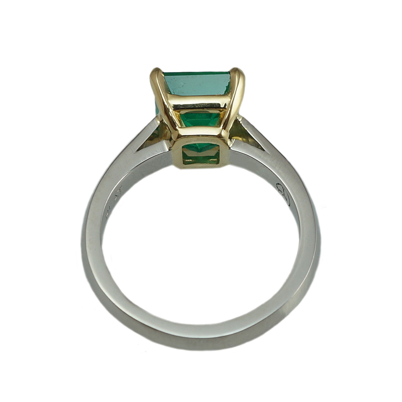 Jayne Emerald Solitaire Engagement Ring