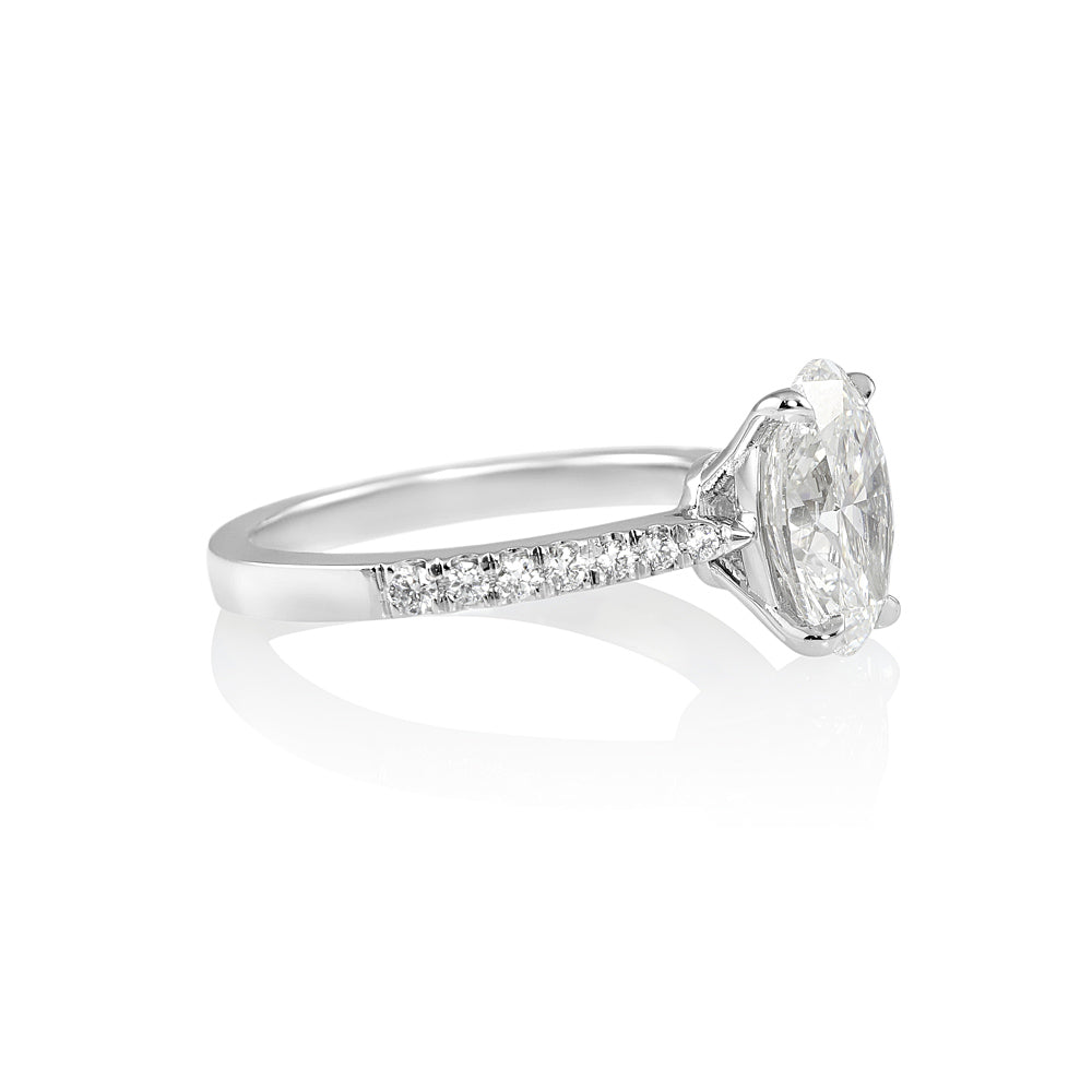 Juliana Oval Diamond Engagement Ring