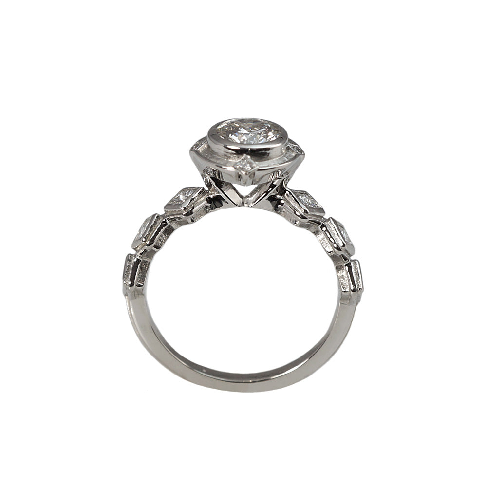 Karyn Bezel Set Diamond Engagement Ring