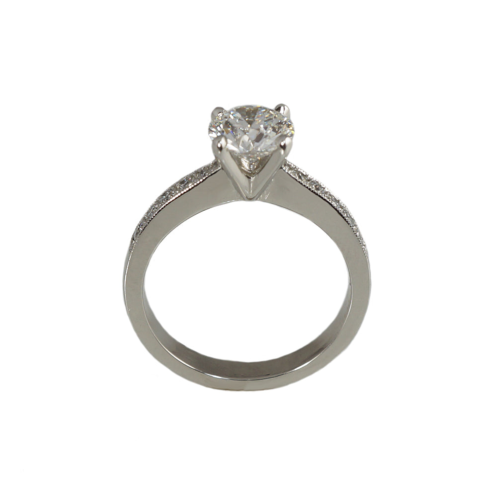 Kate Platinum Diamond Band Engagement Ring