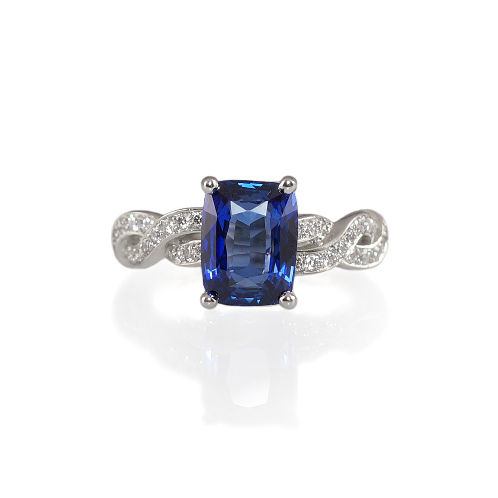 Kate Sapphire Diamond Wrap Engagement Ring