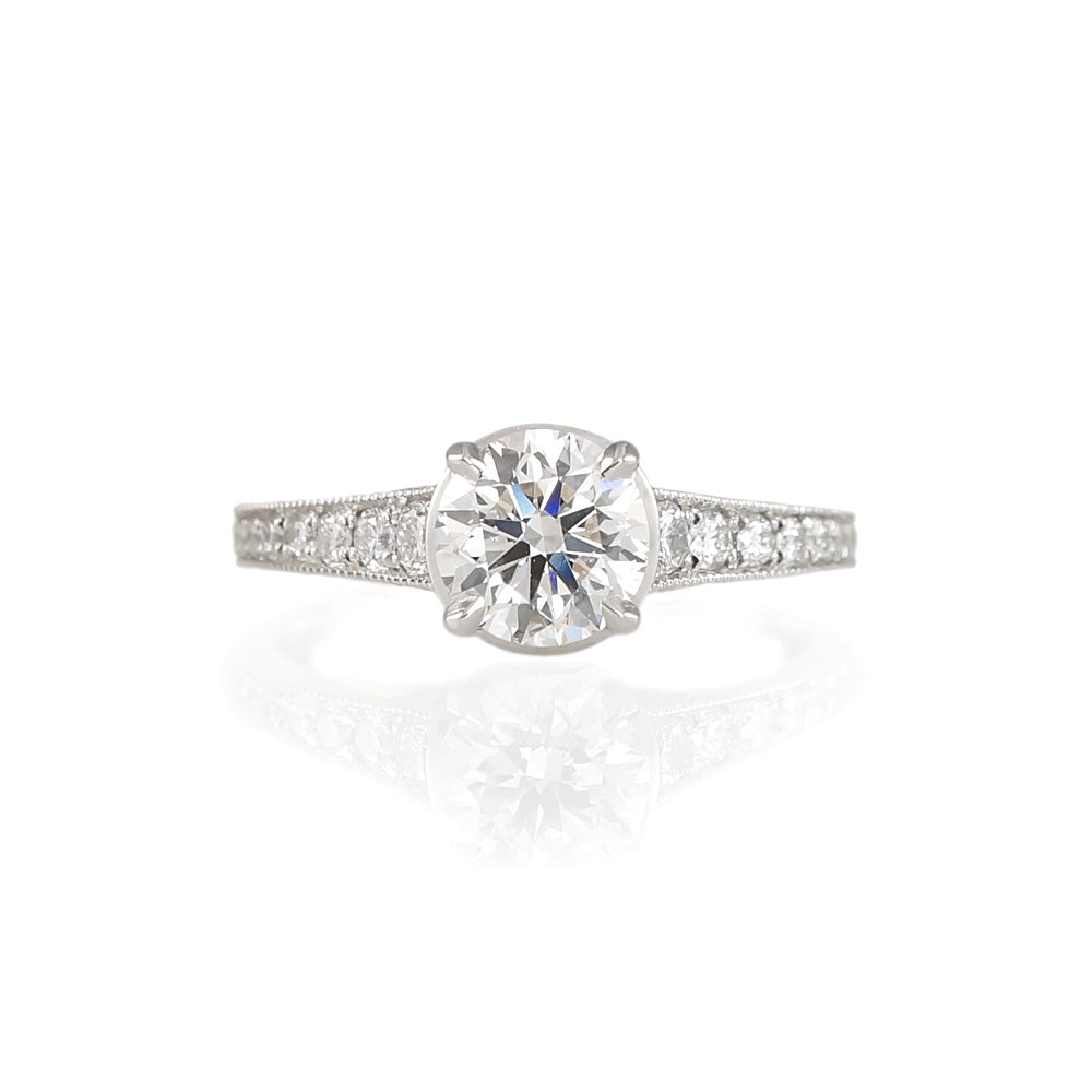 Katherine Diamond Leaf Engagement Ring