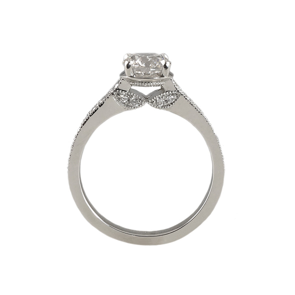 Katherine Diamond Leaf Engagement Ring