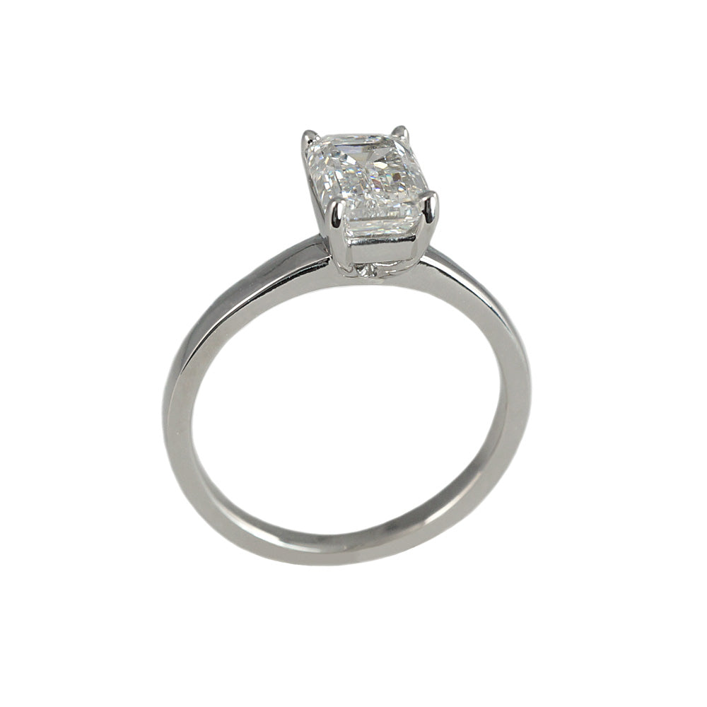 Katherine Emerald Cut Solitaire Engagement Ring