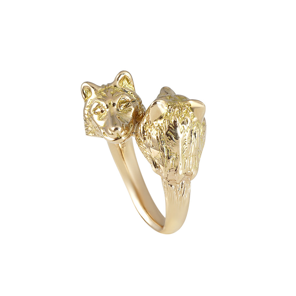 Rose Gold Wolf Ring for Stephanie