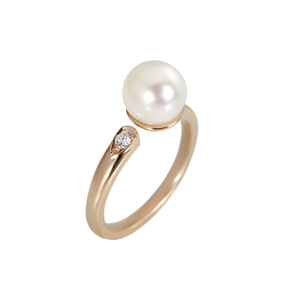 Laura Pearl and Diamond Ring