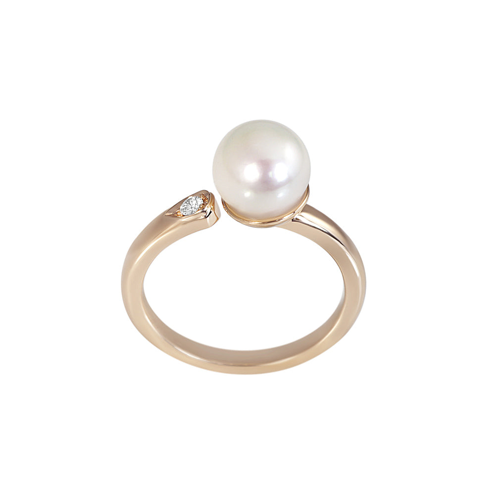 Laura Pearl and Diamond Ring