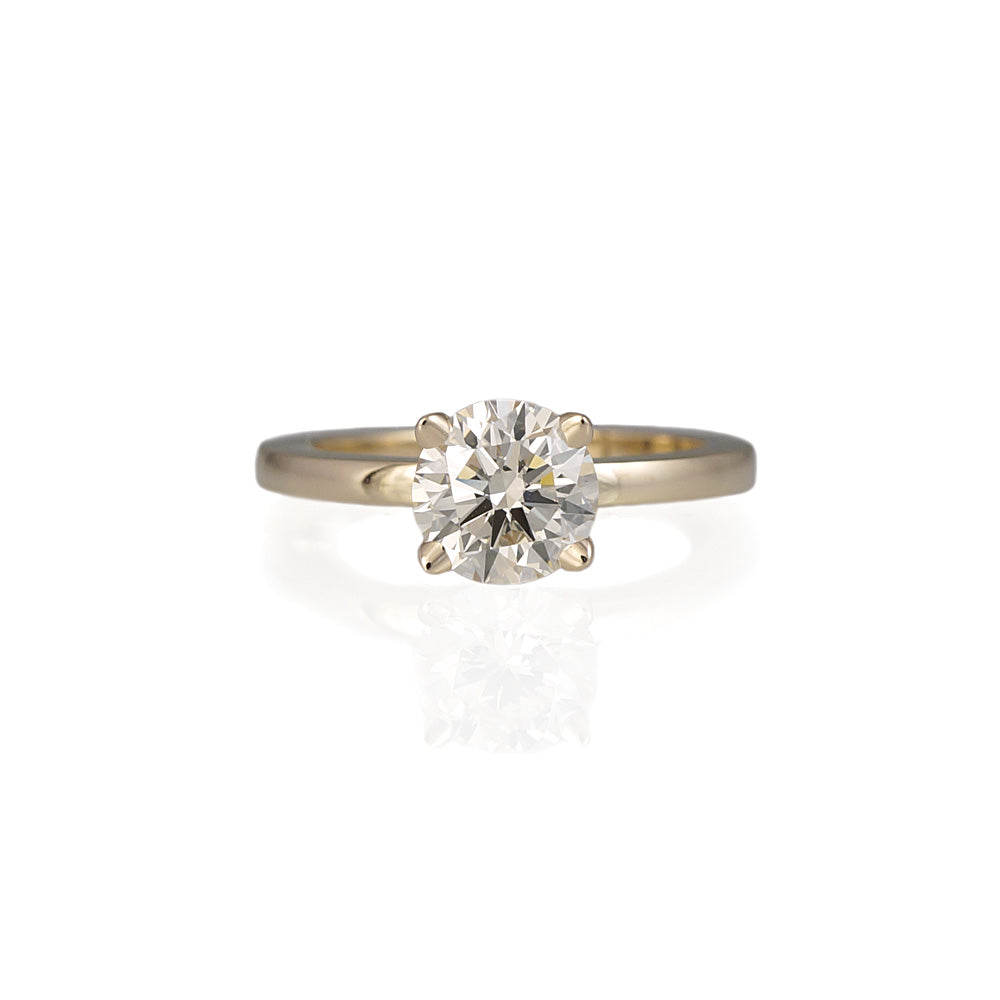 Lydia Gold Solitaire Engagement Ring