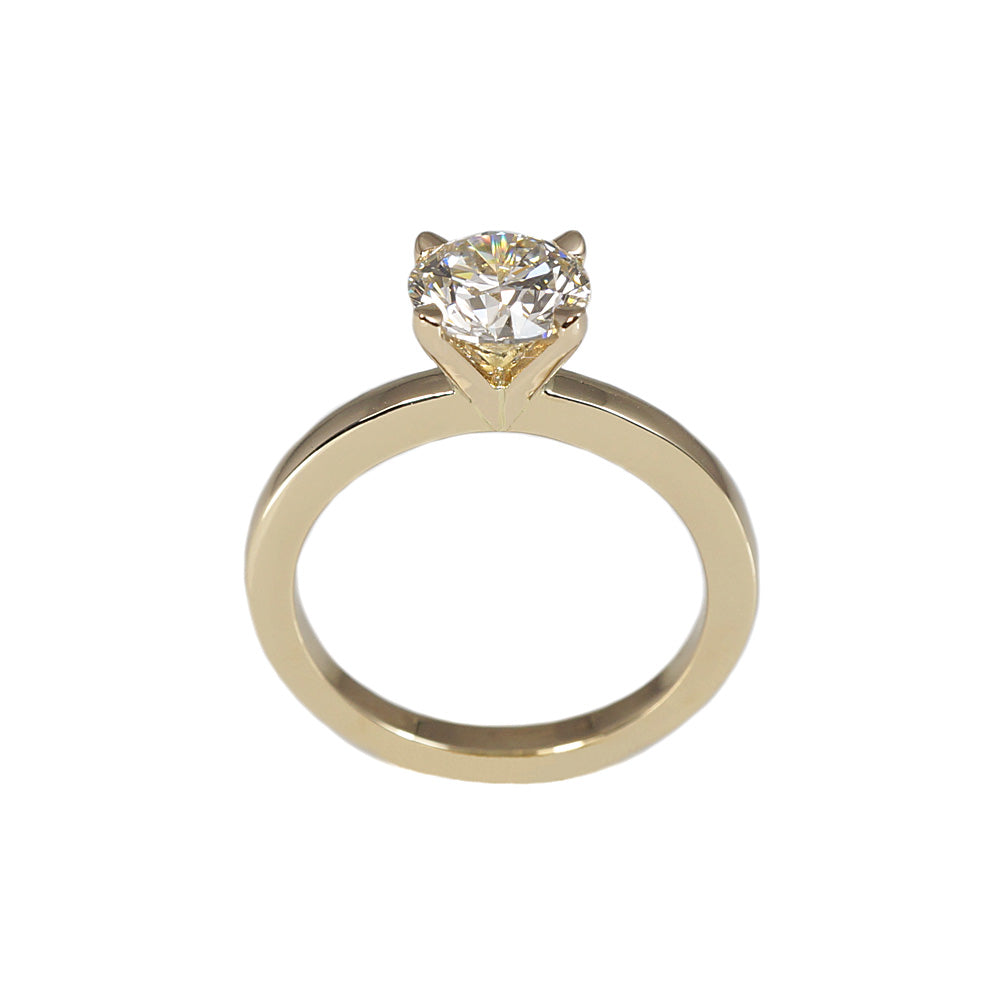 Lydia Gold Solitaire Engagement Ring