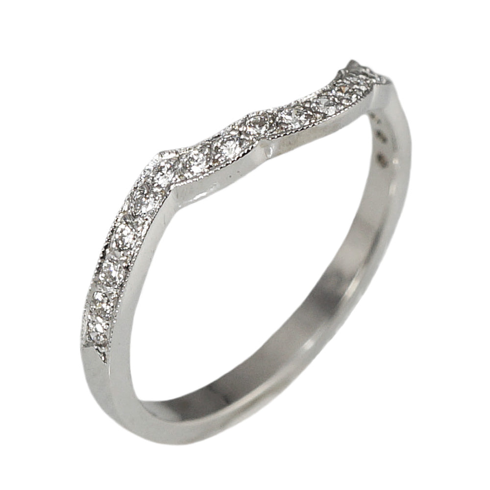 Misha Scalloped Diamond Wedding Band