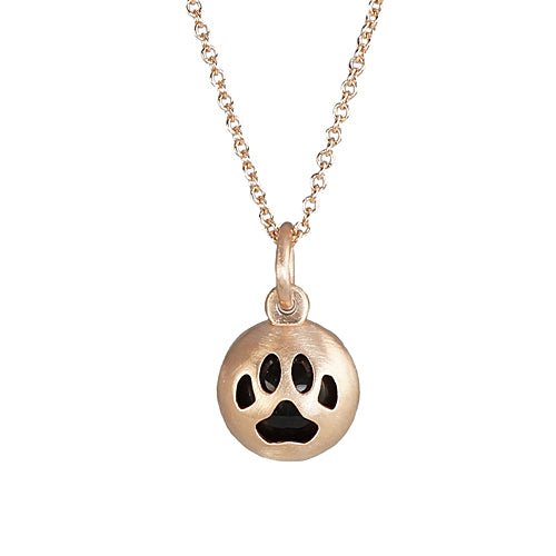 Paw Print Rose Gold Necklace