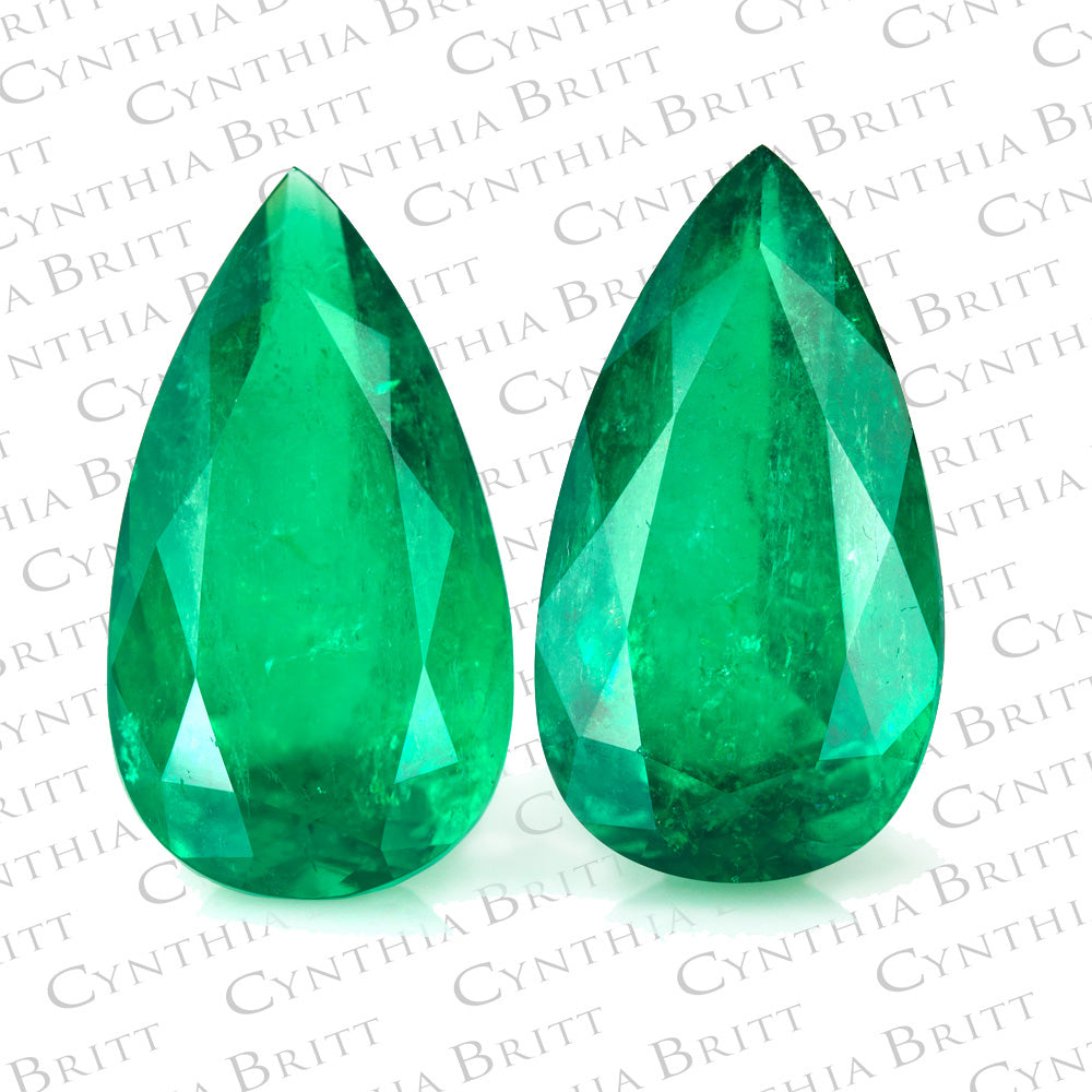 Loose Pear Shape Emeralds