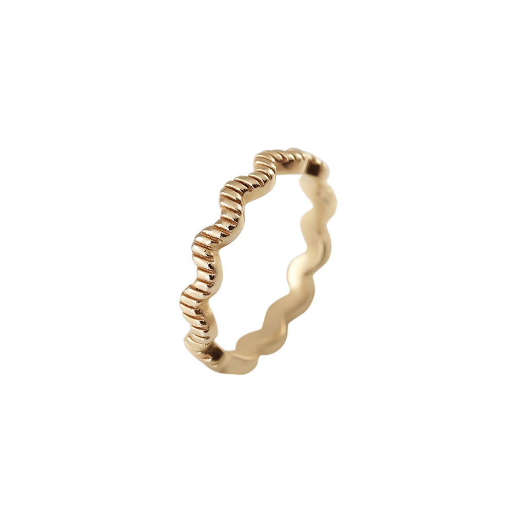 Rose Gold Wave Ring