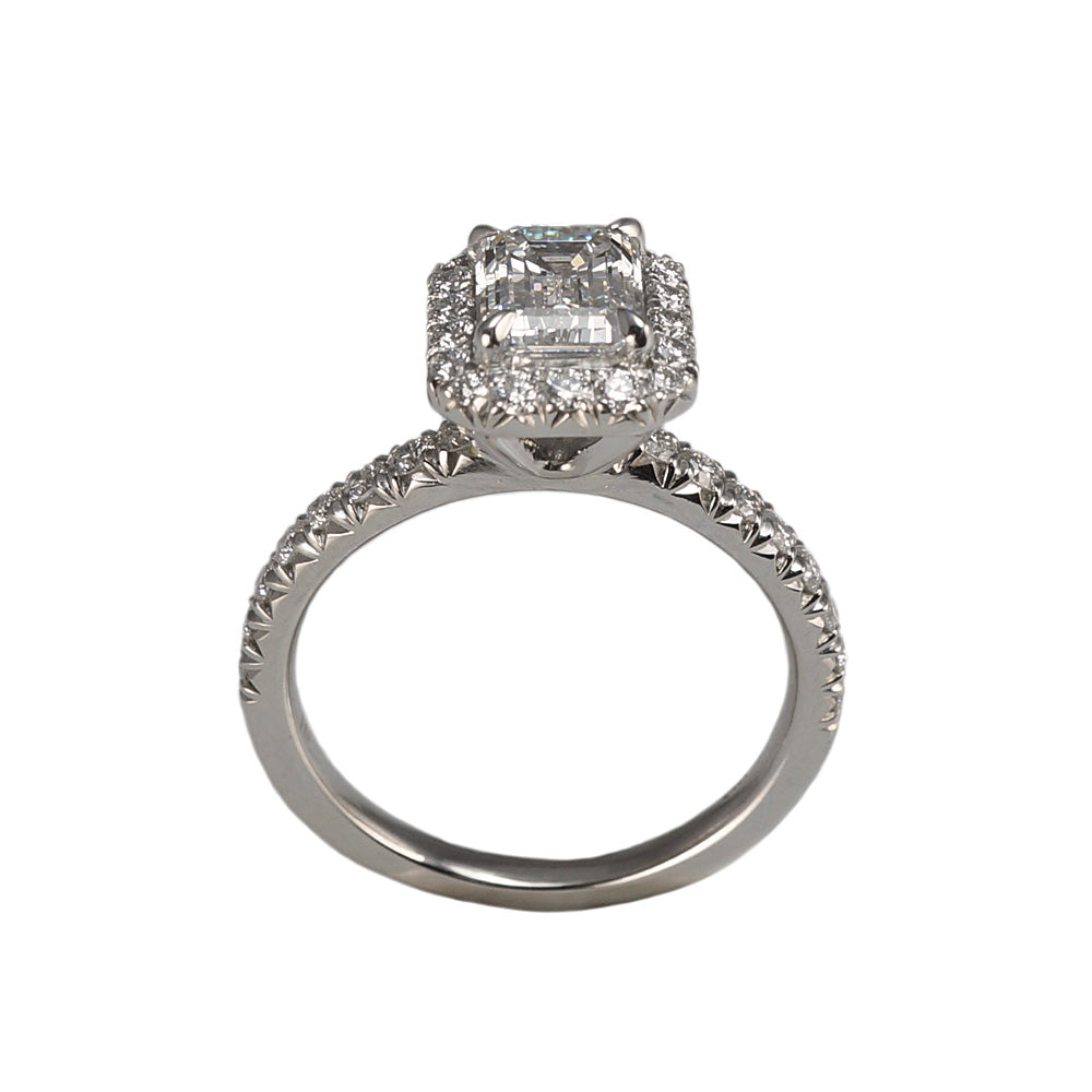 Roxana Custom Halo Diamond Engagement Ring