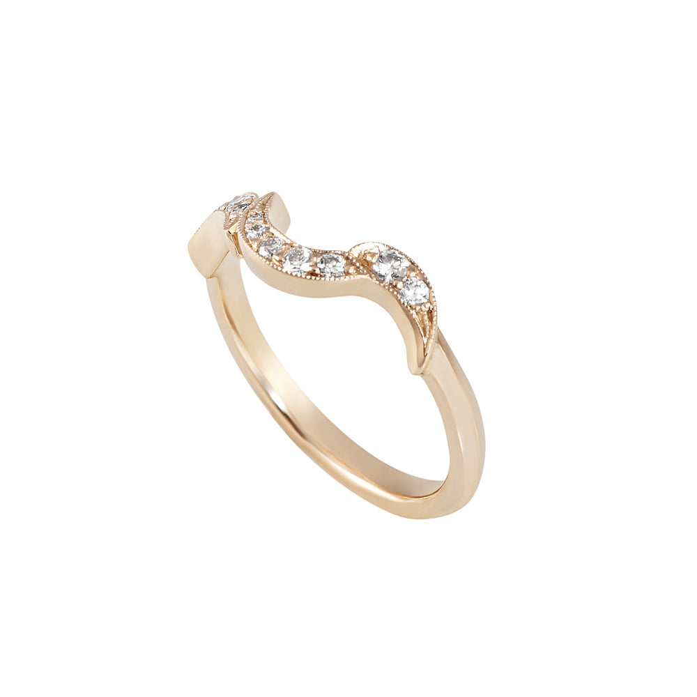 Samantha Fitted Vine Wedding Band