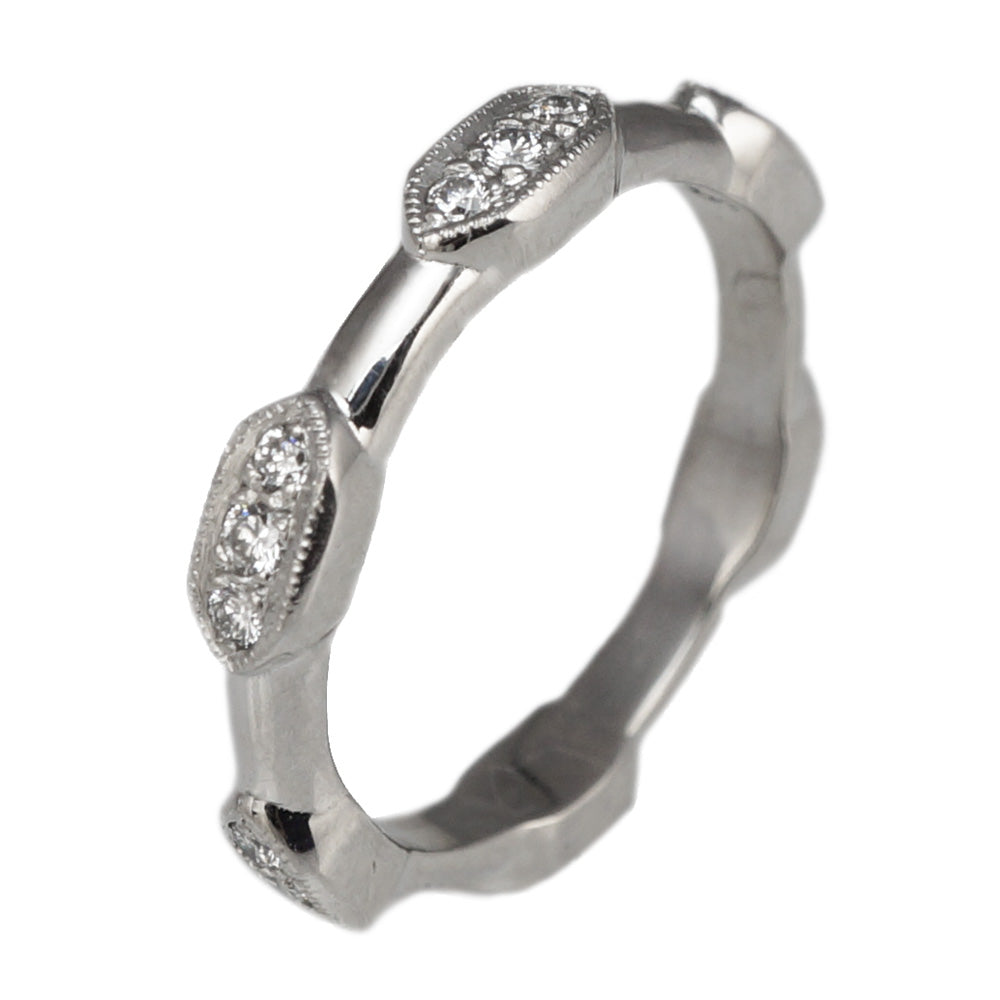 Sarah Diamond Station Wedding Ring