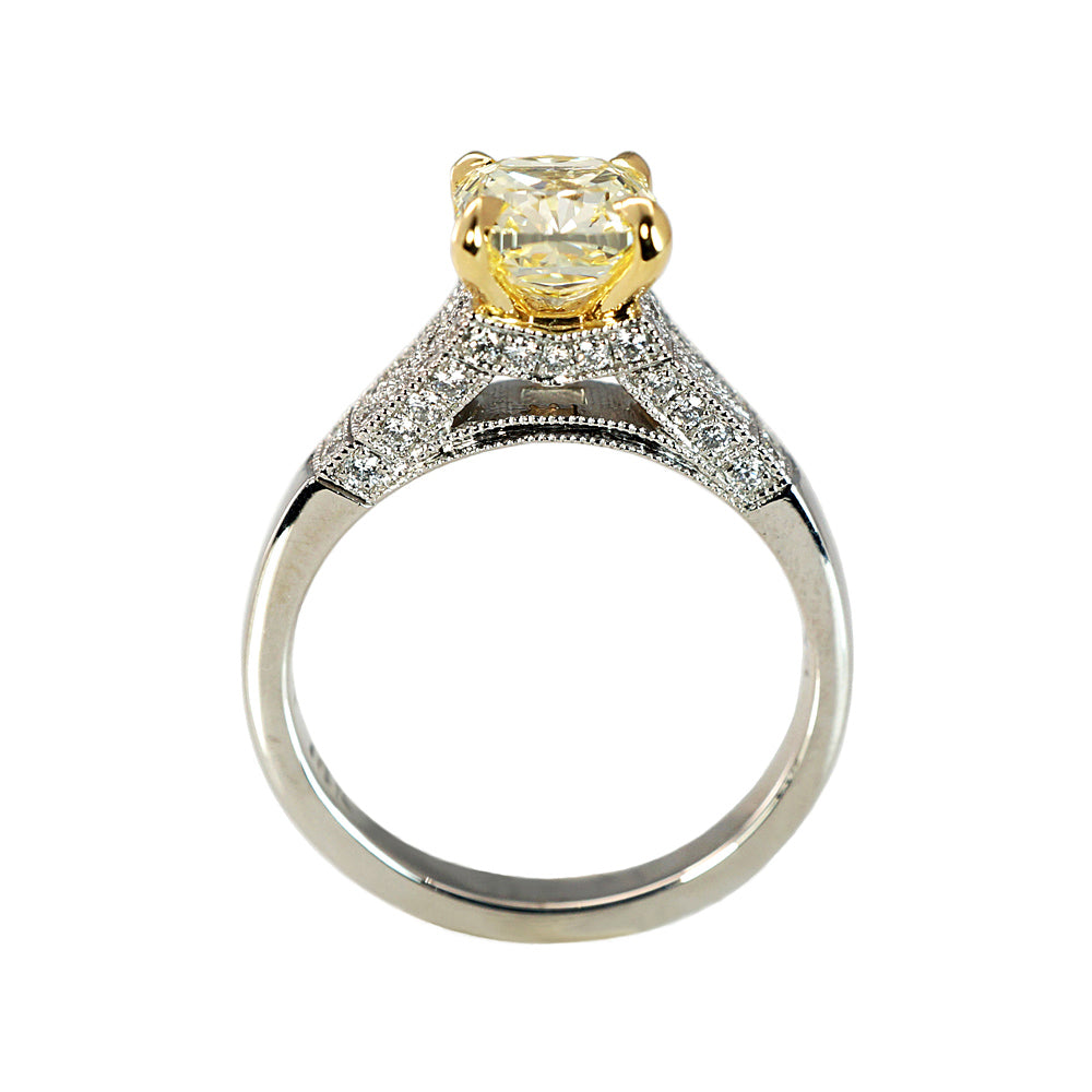 Kumari Fancy Yellow Diamond Engagement Ring