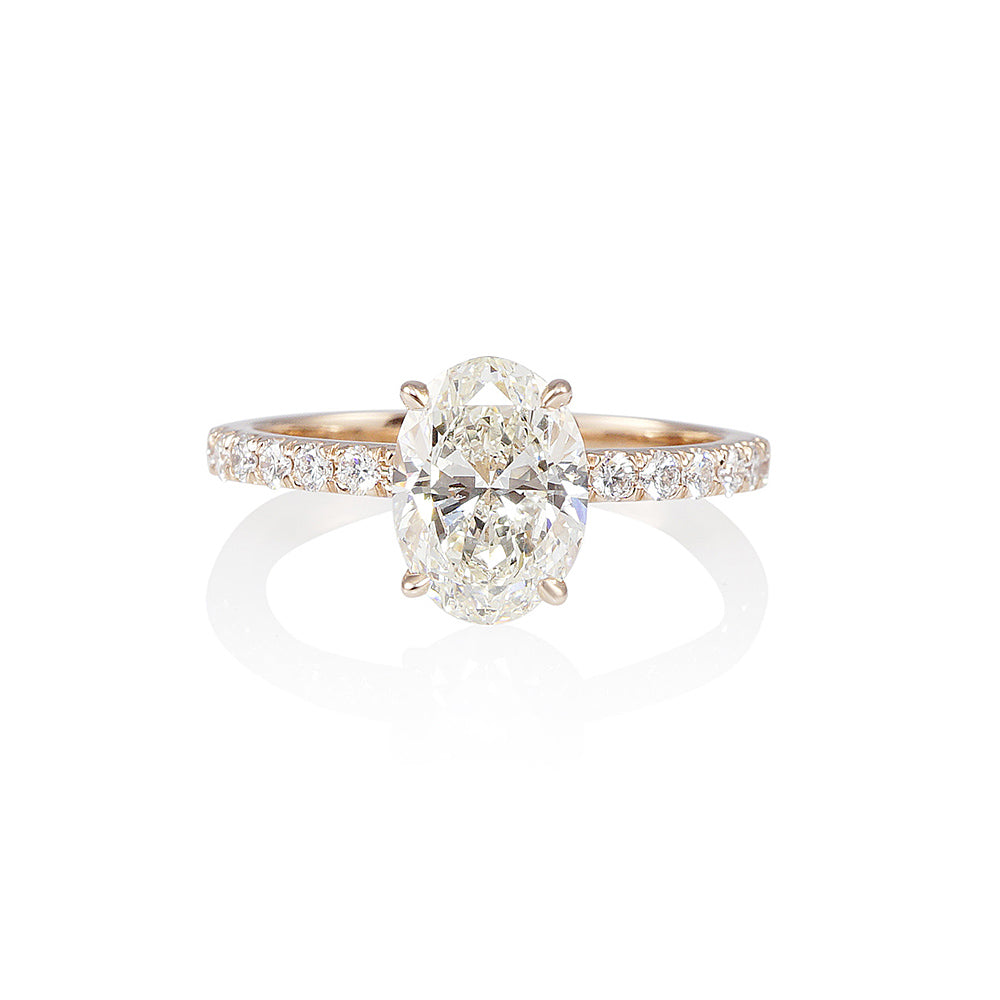 Taylor Oval Diamond Engagement Ring