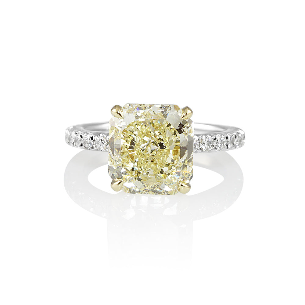 Tegan Fancy Yellow Diamond Engagement Ring