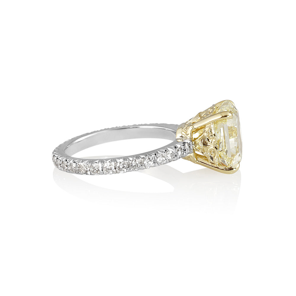 Tegan Fancy Yellow Diamond Engagement Ring